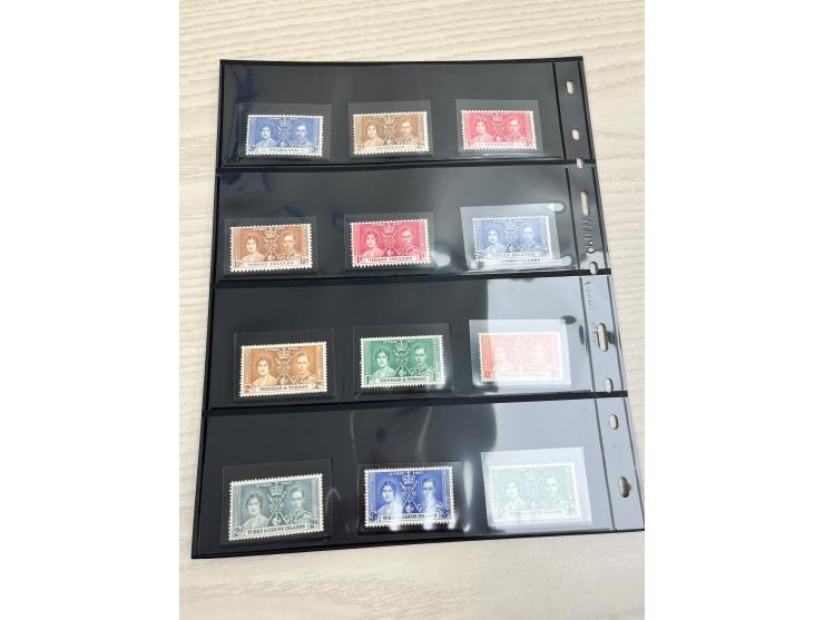 including KGVI Coronation issues, QEII Coronation commemoratives, QEII Royal Silver Wedding sets, and other related issues. T